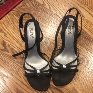 Prima black high heel